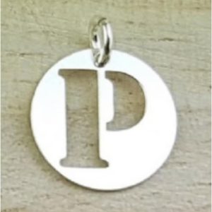 COLGANTE PLATA LETRA P