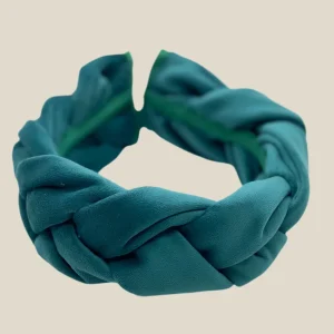 Diadema Infanta terciopelo verde