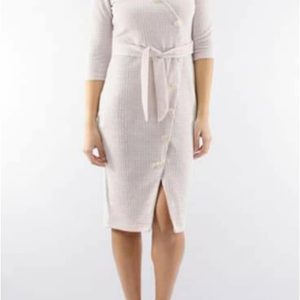Vestido mujer jacquard rosa