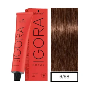 IGORA ROYAL 6-68 Rubio Oscuro Chocolate Rojo – 60 ml