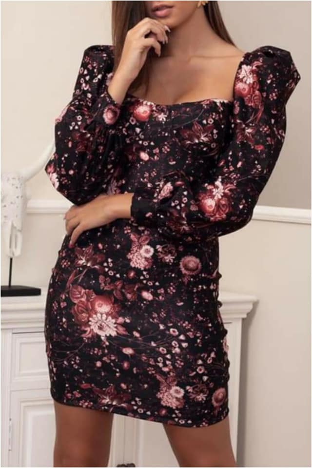 Vestido mujer mangas abullonadas - Imagen 2