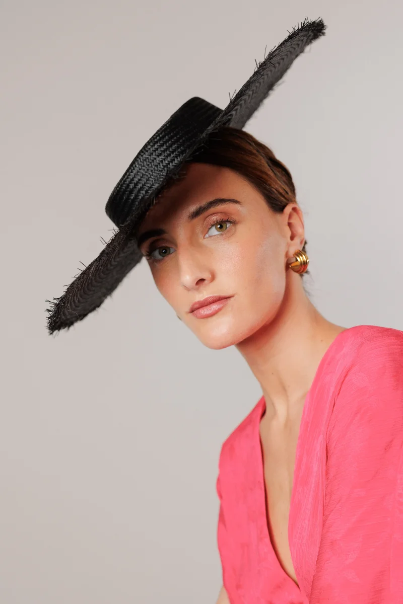 Canotier Sandra negra - Imagen 4