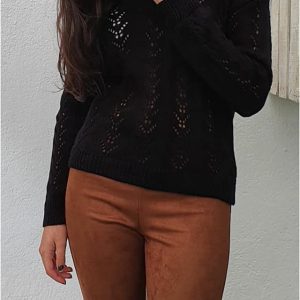 Jersey mujer punto calado