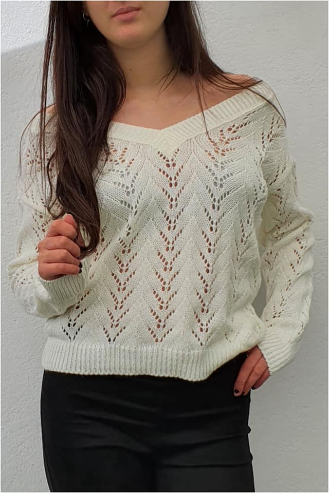 Jersey mujer punto calado - Imagen 4