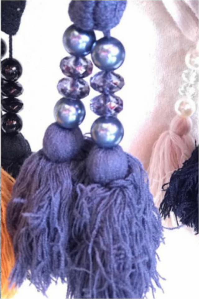 Poncho mujer con borlas - Imagen 3