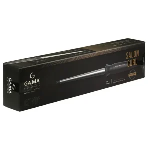 GAMA Professional Salon Curl Conic Silk Chrome Titanium