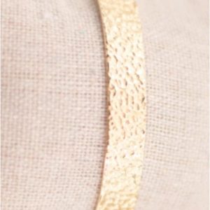 Brazalete mujer acero dorado corrugado