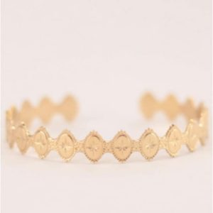 BRAZALETE MUJER ACERO DORADO ESTRELLA POLAR