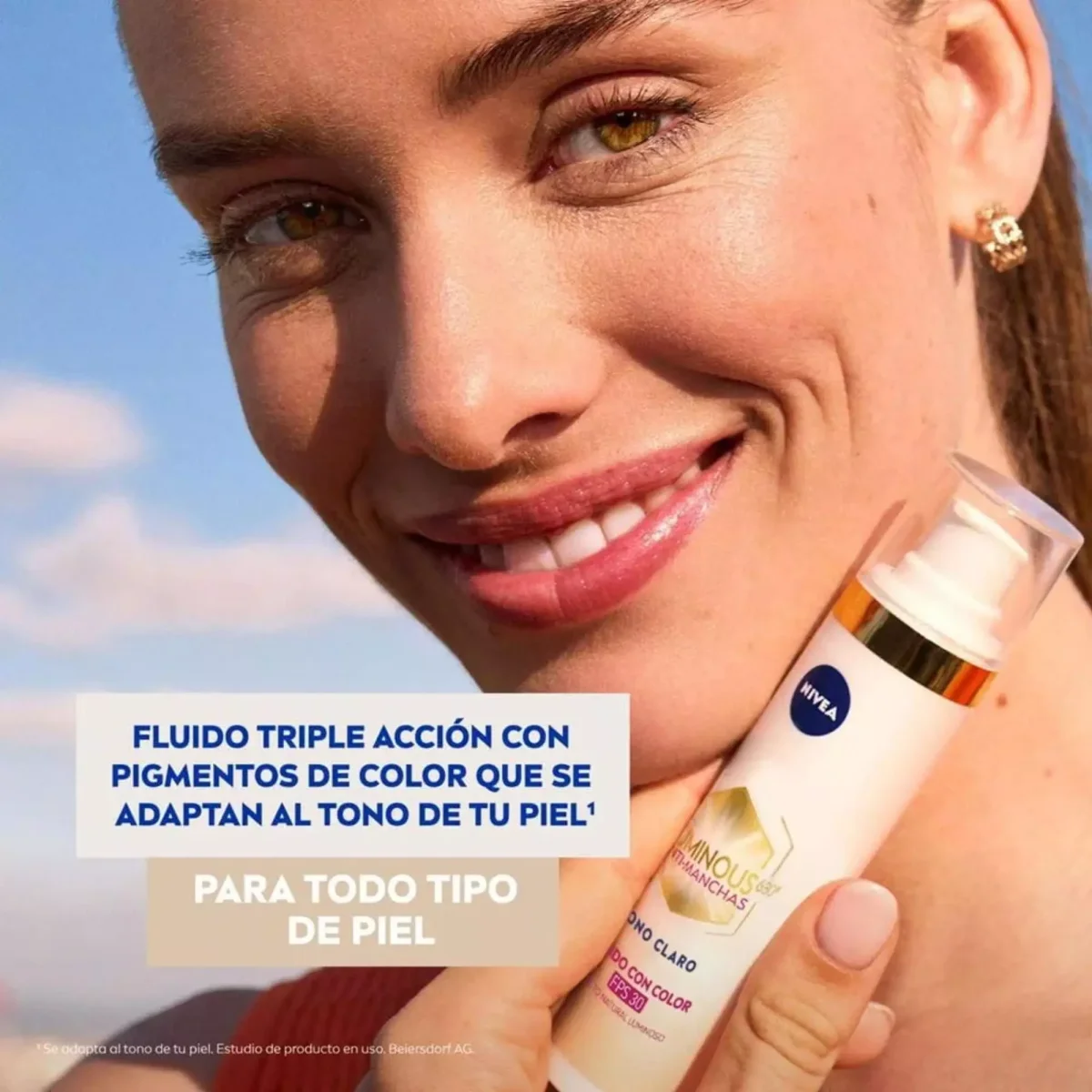 NIVEA Luminous Anti-Manchas Fluido con Color FPS 30 – Tono Claro 40ml - Imagen 4