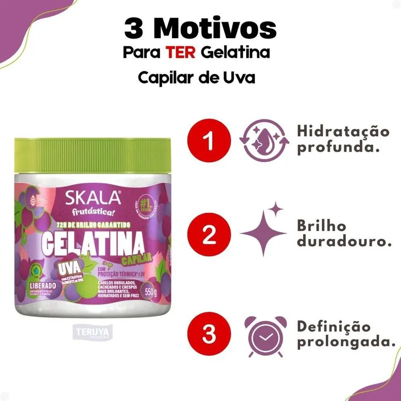 Skala Gelatina Uva – Protector Térmico y UV + Más Brillo – 550 g - Imagen 4