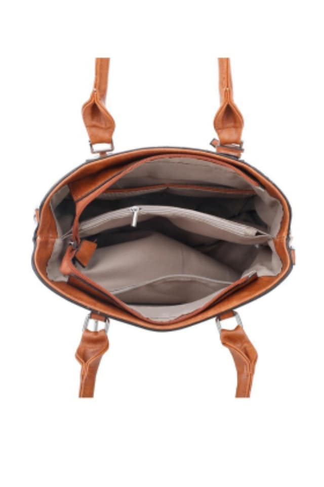 BOLSO MUJER ROSA CON TEXTURA - Imagen 4