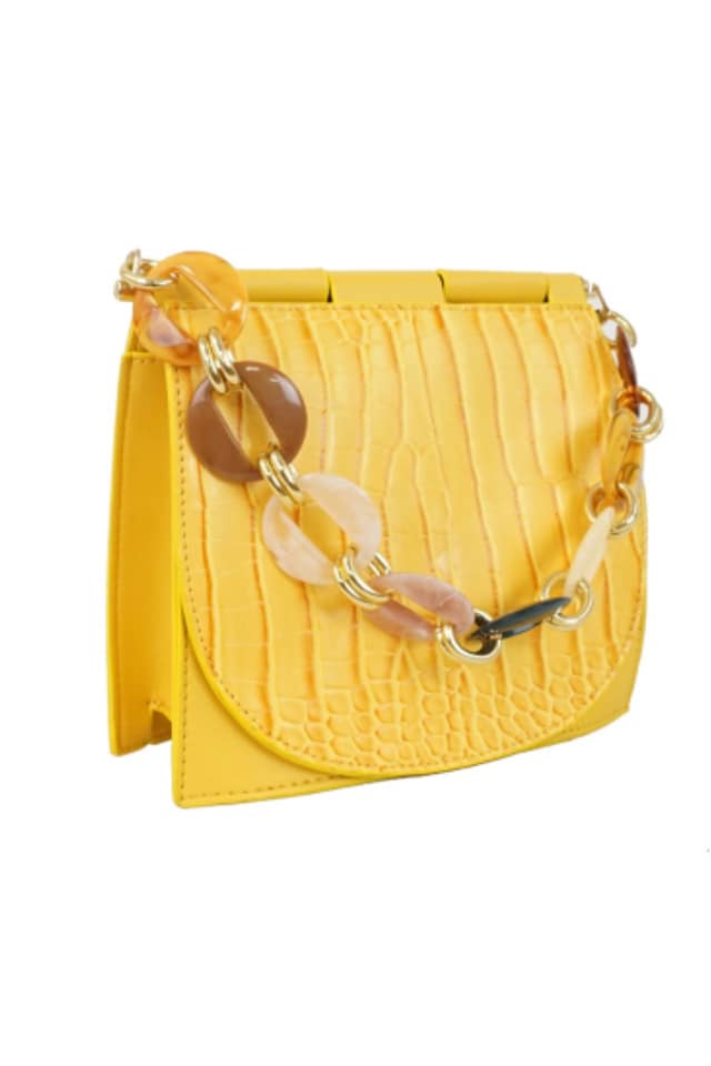 BOLSO MUJER BANDOLERA AMARILLO
