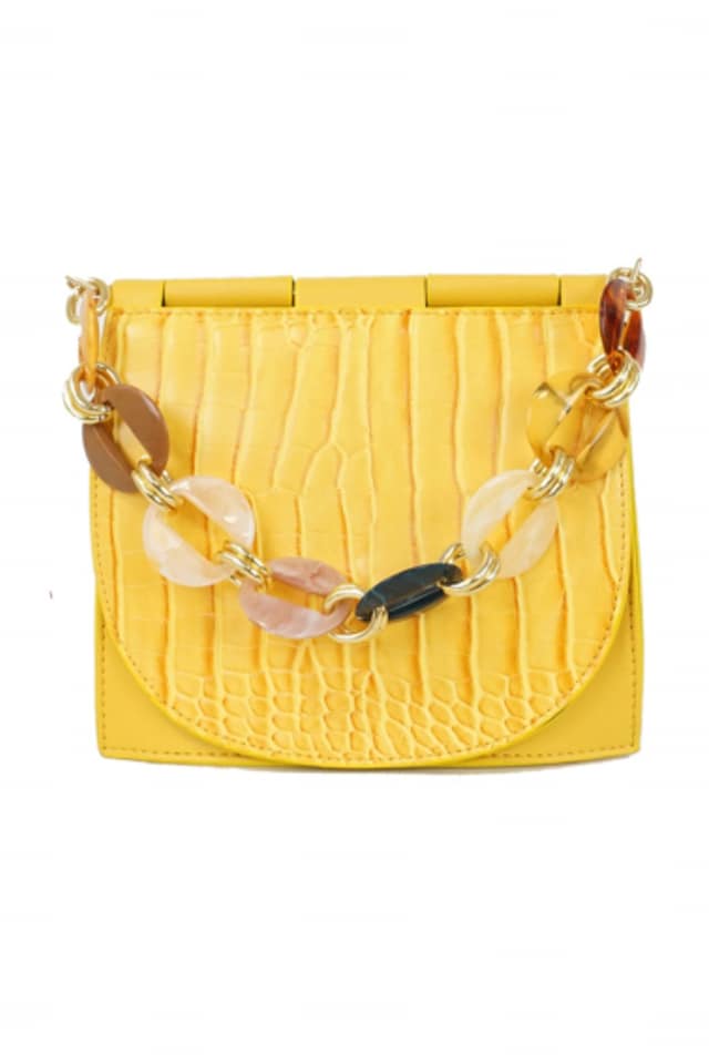 BOLSO MUJER BANDOLERA AMARILLO - Imagen 3