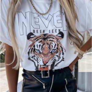 Camiseta mujer talla grande Never