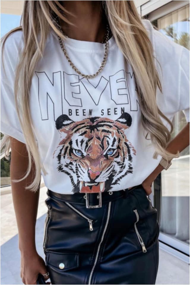 Camiseta mujer talla grande Never - Imagen 2
