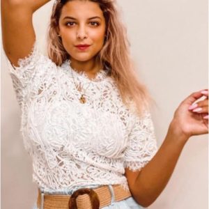 Blusa mujer encaje