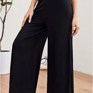 Pantalón mujer viscosa pierna ancha