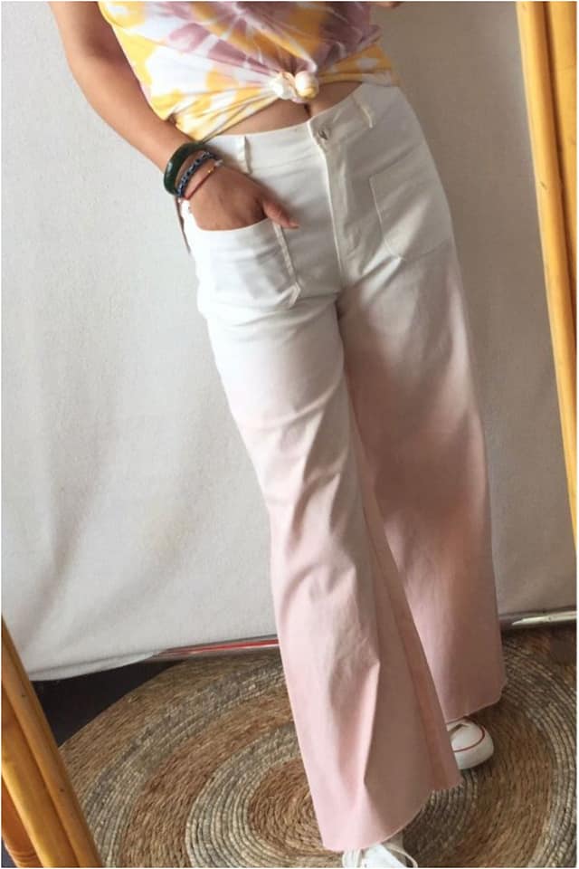 Pantalón vaquero mujer degradado