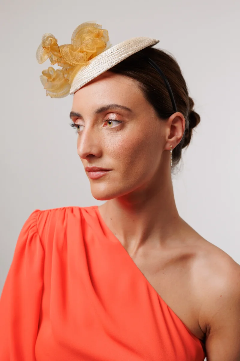 Tocado Sophie beige - Imagen 4