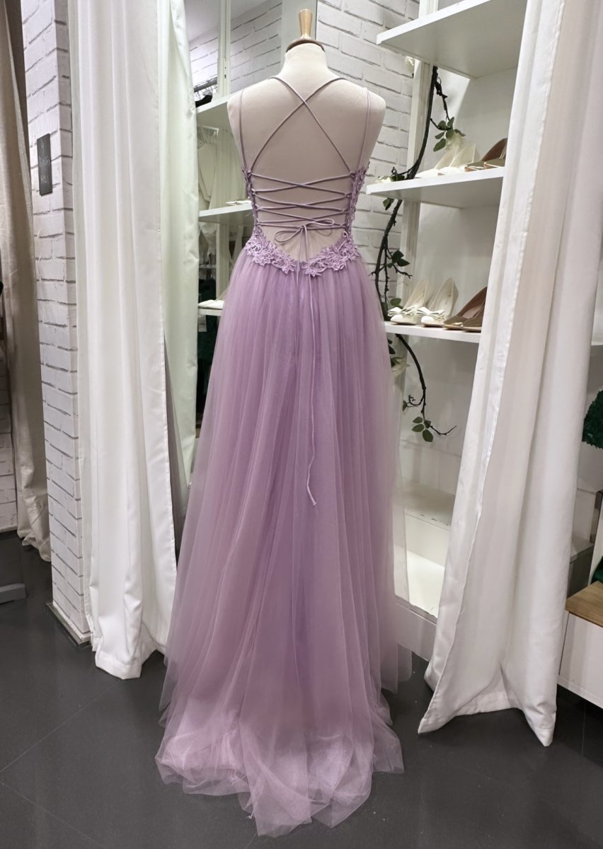 Vestido Tul Largo Abertura - Imagen 6