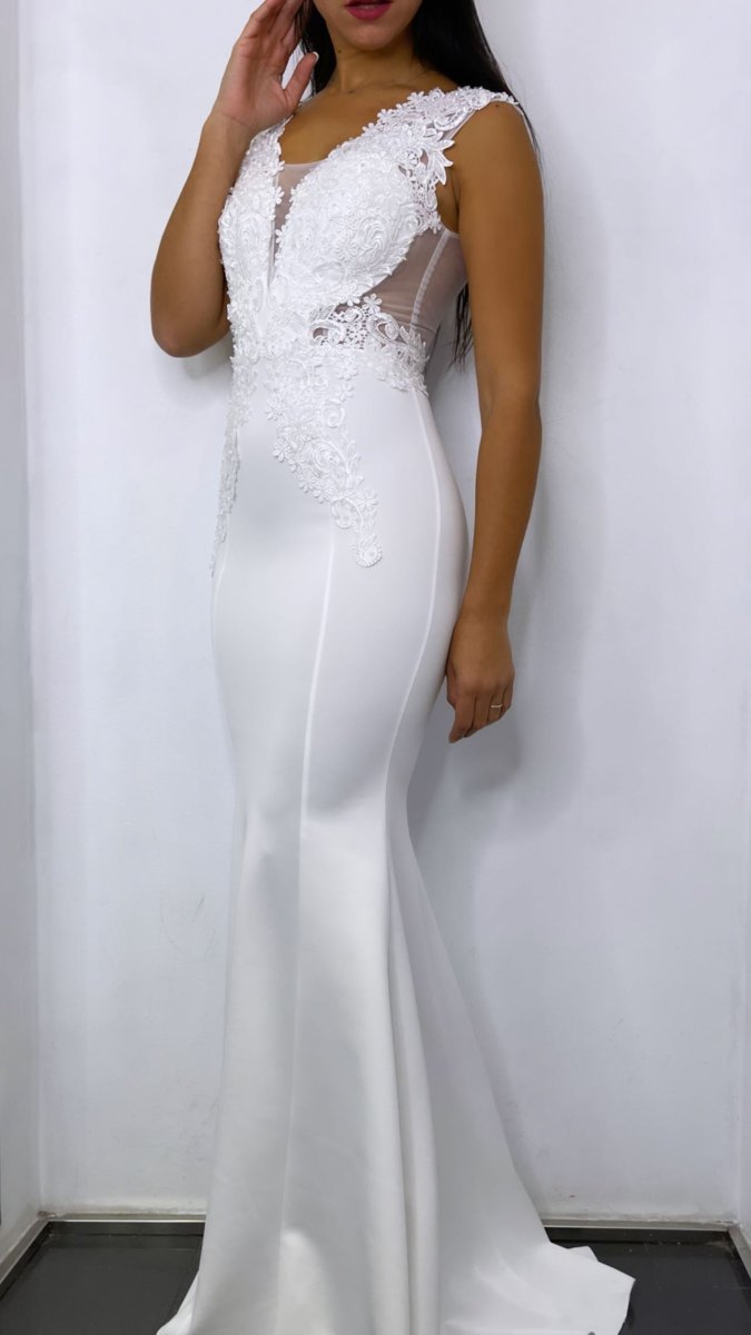 Vestido Novia Sirena Encaje - Imagen 9
