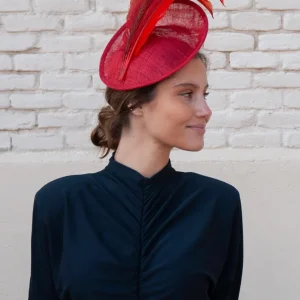 Tocado Isolde rojo