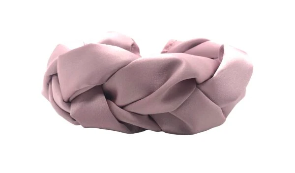 Diadema Infanta satén rosa - Imagen 3