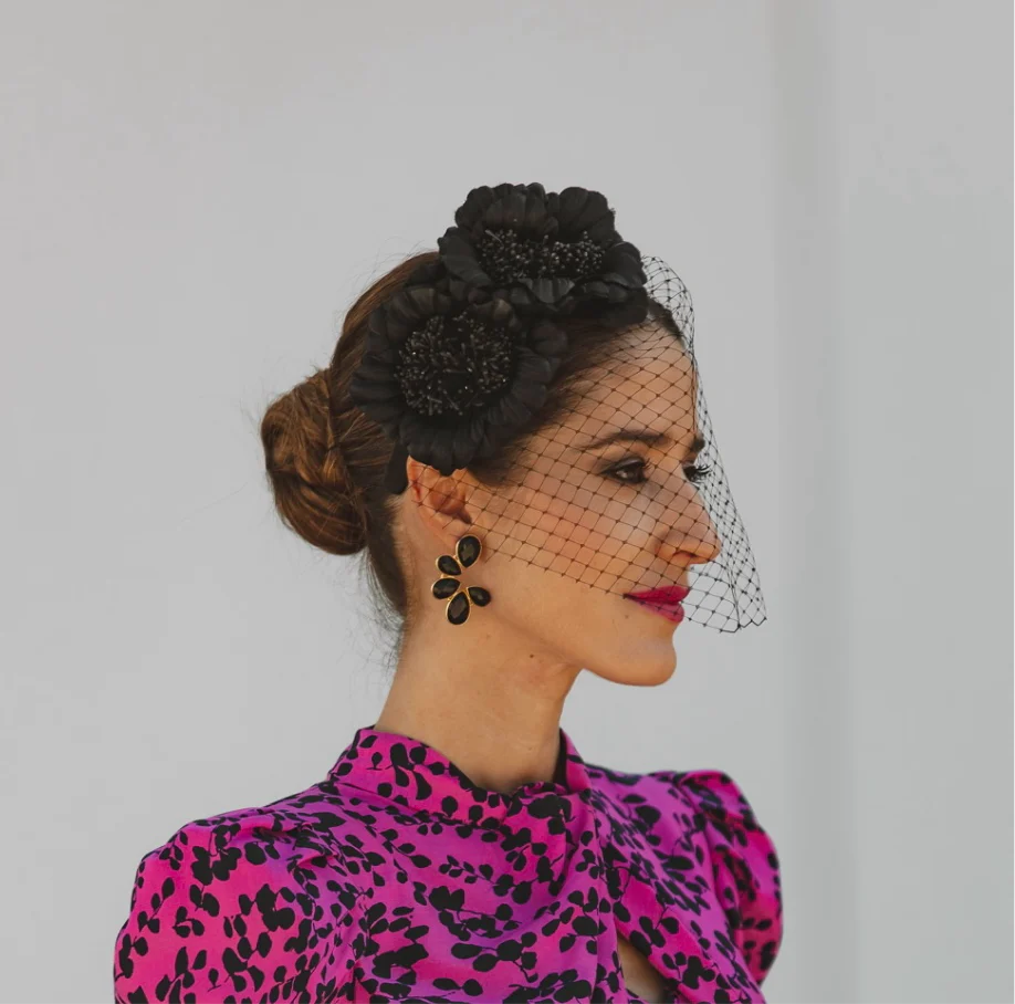 Diadema Chantal negra - Imagen 3