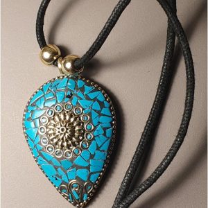 COLGANTE MUJER PICO AZUL TURQUESA