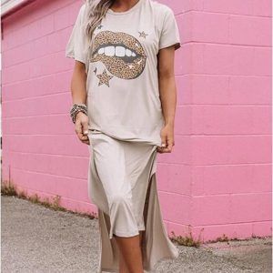 Vestido largo mujer boho boca