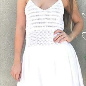 Vestido top mujer crochet