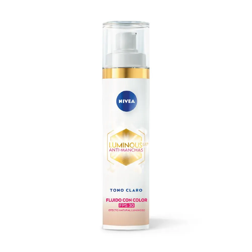 NIVEA Luminous Anti-Manchas Fluido con Color FPS 30 – Tono Claro 40ml - Imagen 2