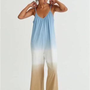 Mono mujer tirantes tricolor talla grande