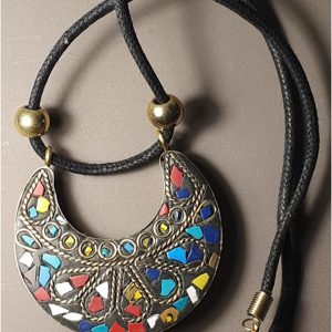COLGANTE MUJER LUNA MULTICOLOR VERANO