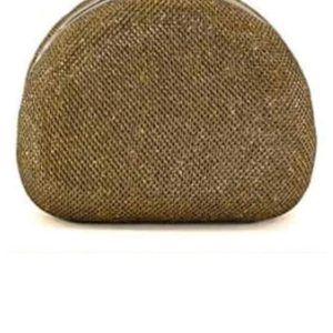 BOLSO CLUTCH MUJER CON BRILLO DORADO