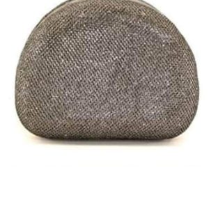 BOLSO CLUTCH MUJER CON BRILLO PLATEADO