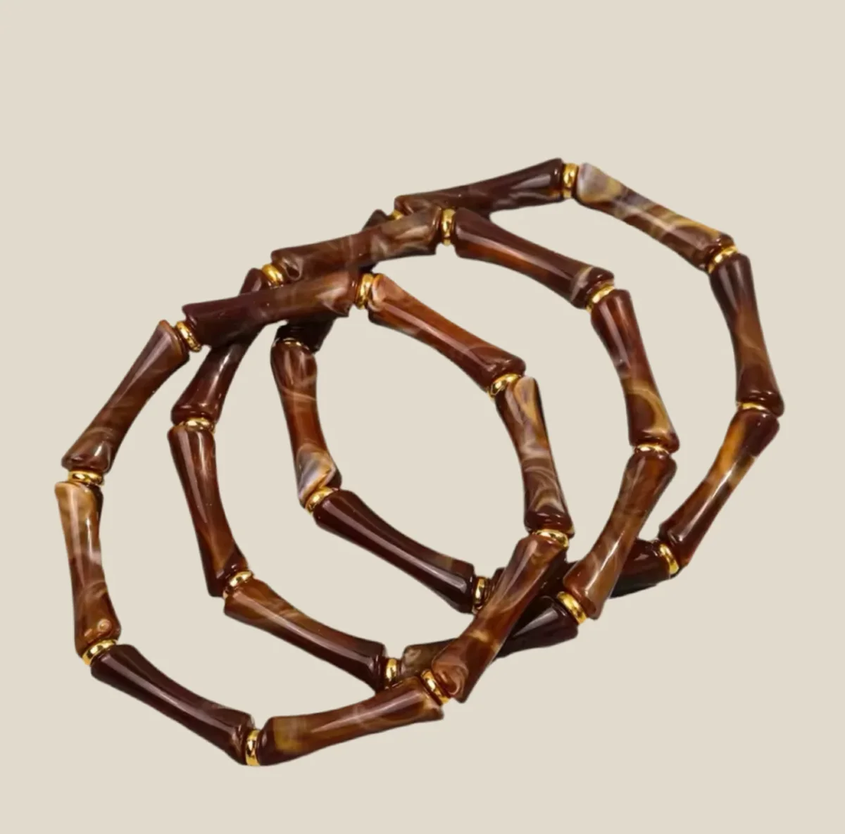 Pulsera Puzzle marrón - Imagen 2