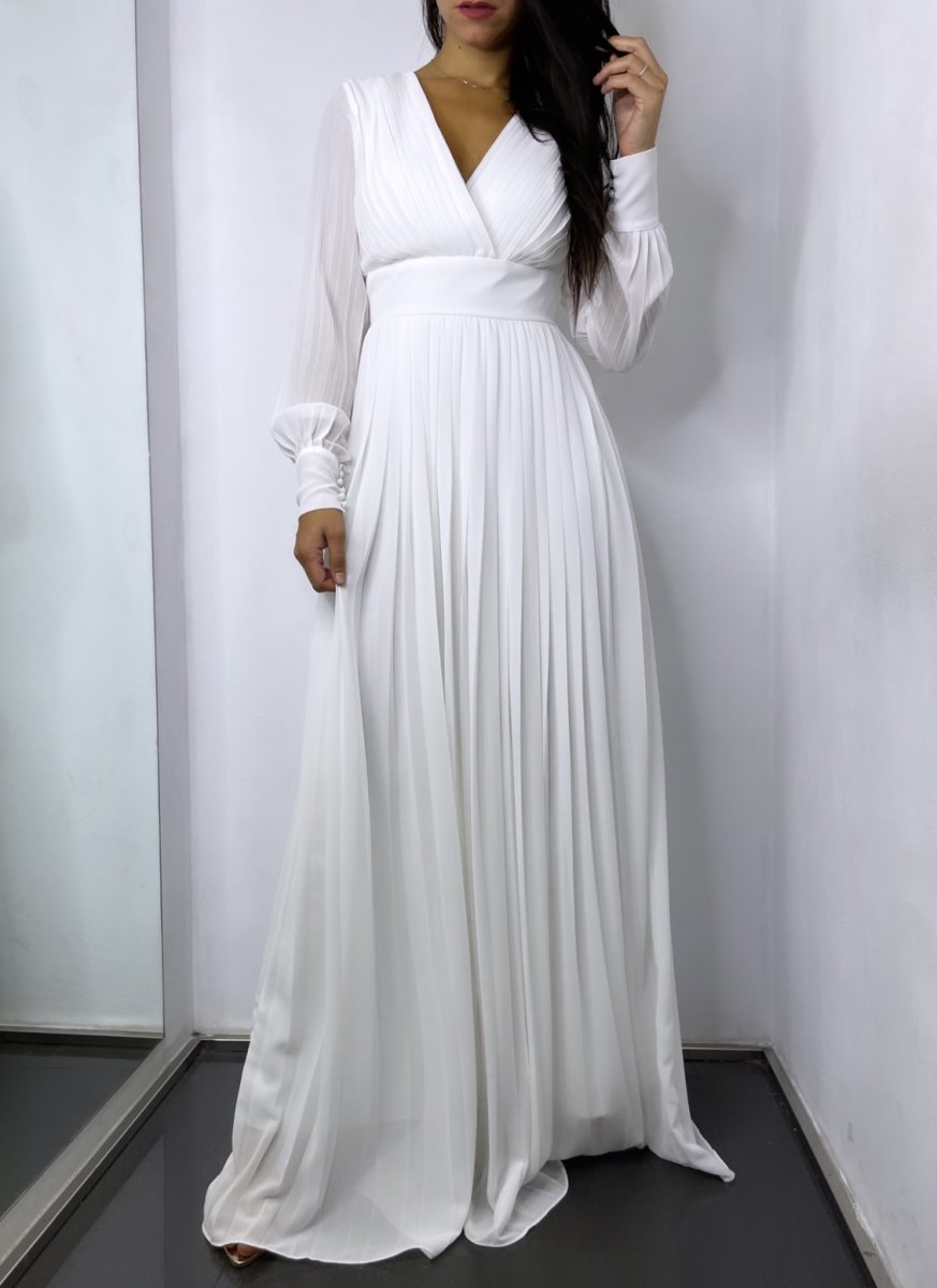 Vestido Tablas Espalda Novia - Imagen 6