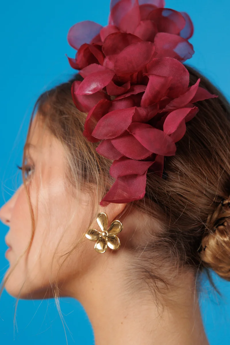 Diadema Halfpetalines vino - Imagen 4