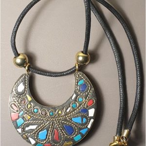 COLGANTE MUJER LUNA MULTICOLOR