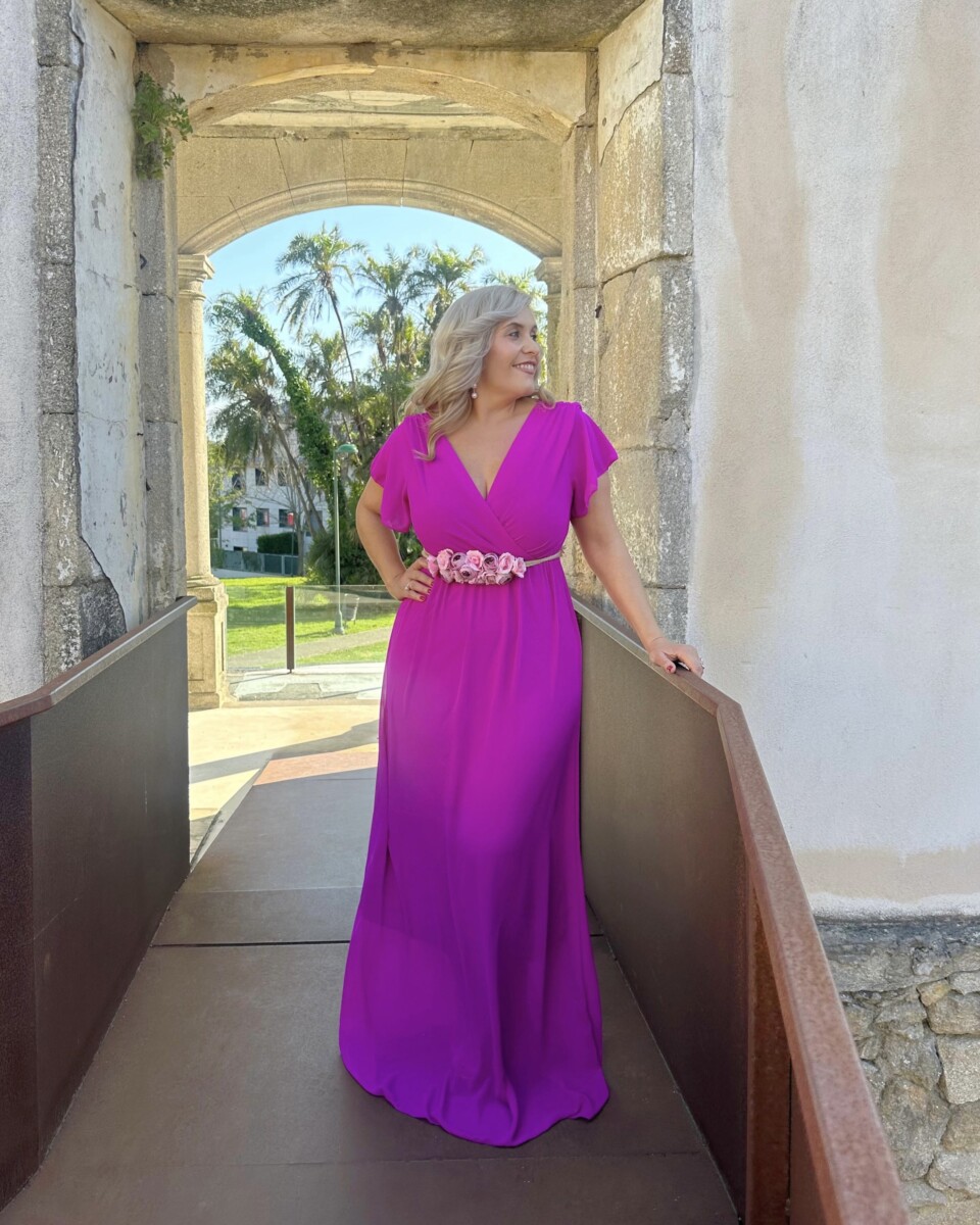 Vestido Bella Manga Corta - Imagen 2