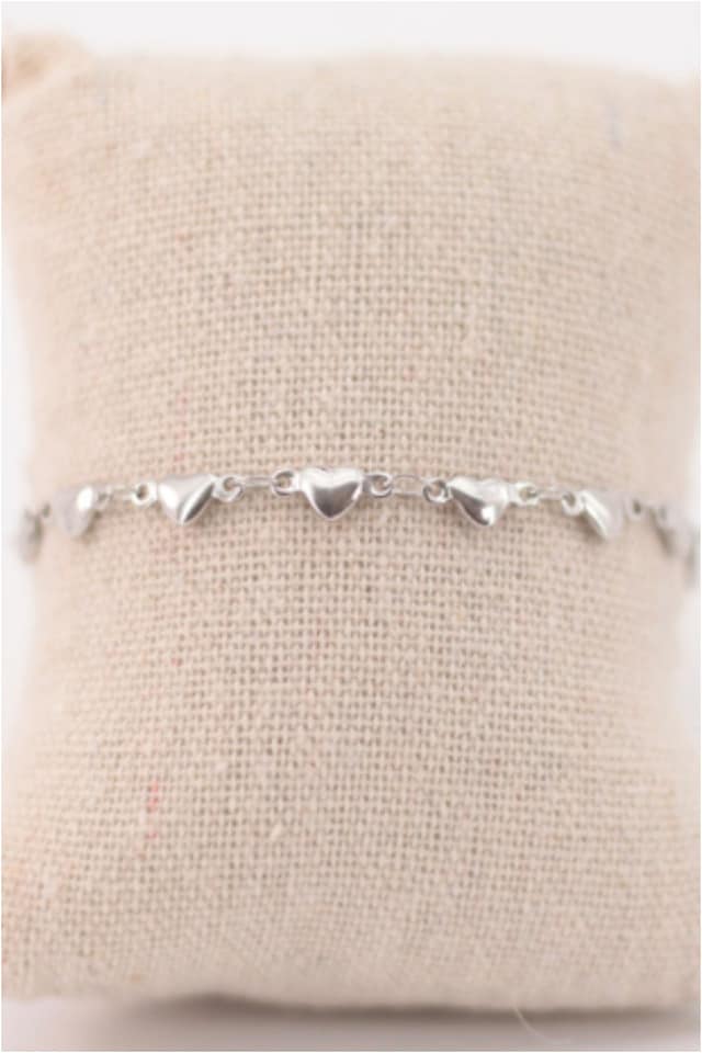 Pulsera mujer acero corazones - Imagen 3