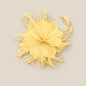 Flor plumas mantequilla