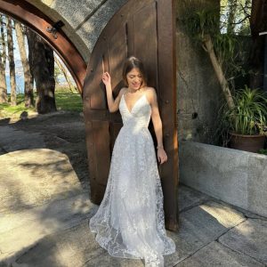 Vestido Novia Encaje Flores
