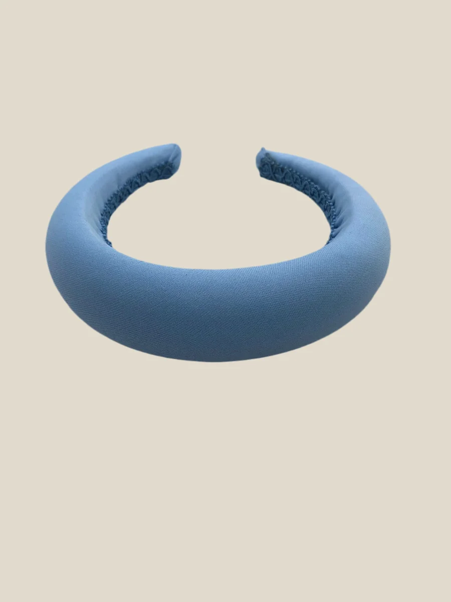 Diadema Roca de satén azul bebe - Imagen 2
