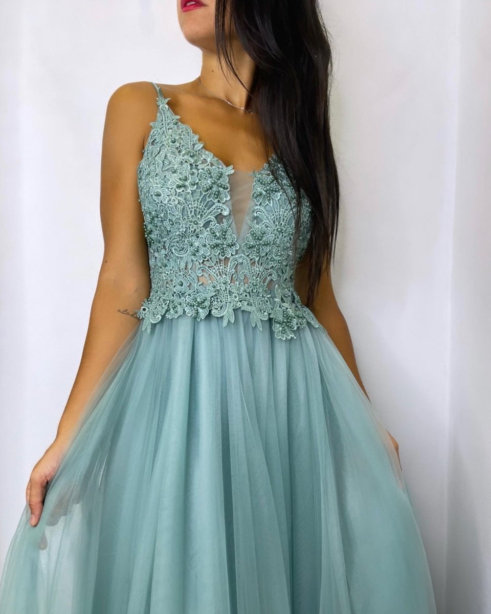 Vestido Encaje Tul - Imagen 7