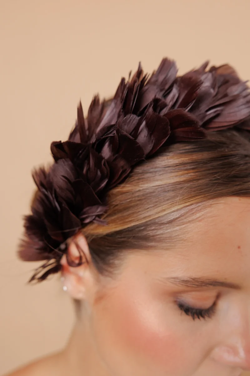 Diadema Periquita chocolate - Imagen 3