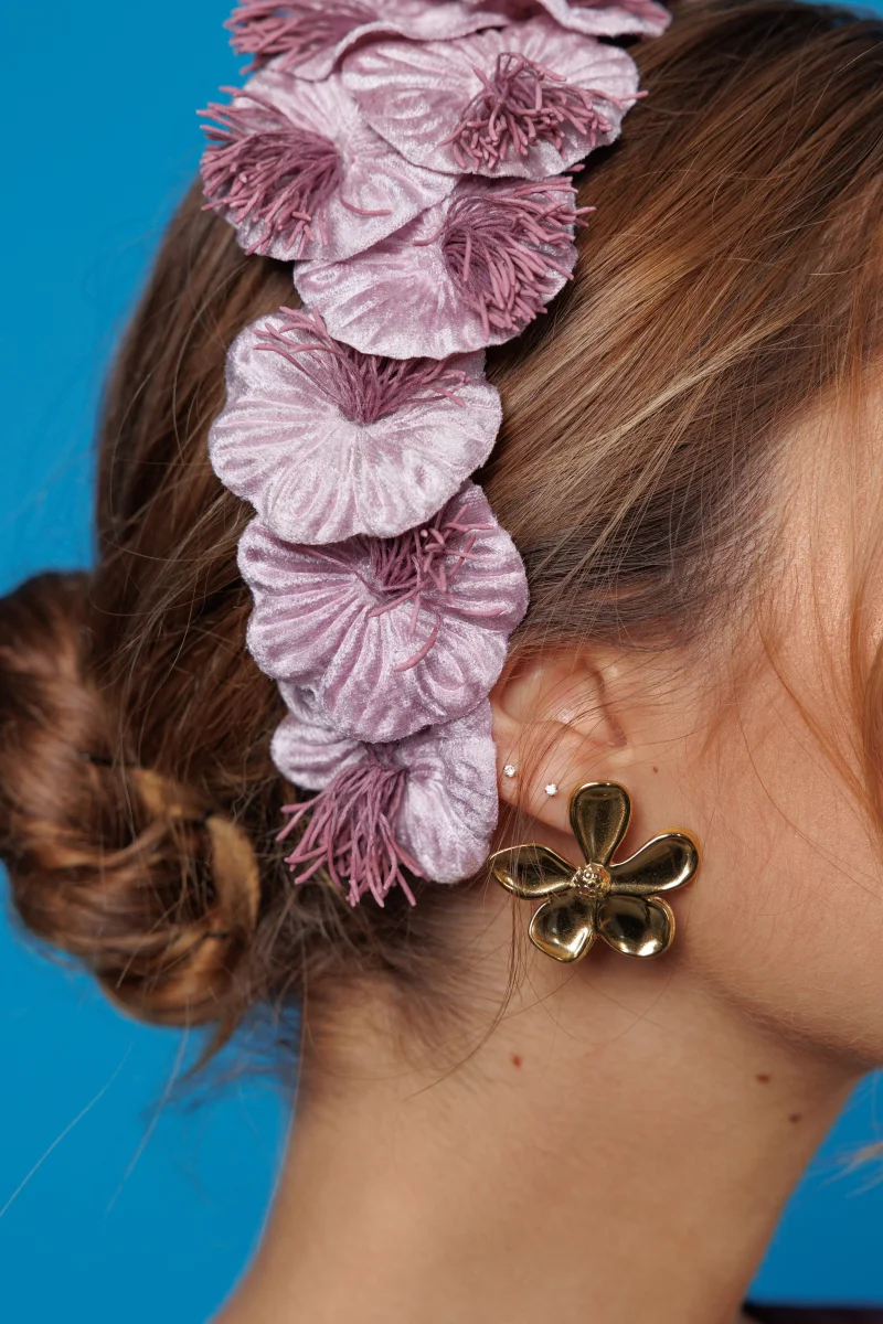 Diadema Dalia rosa - Imagen 4