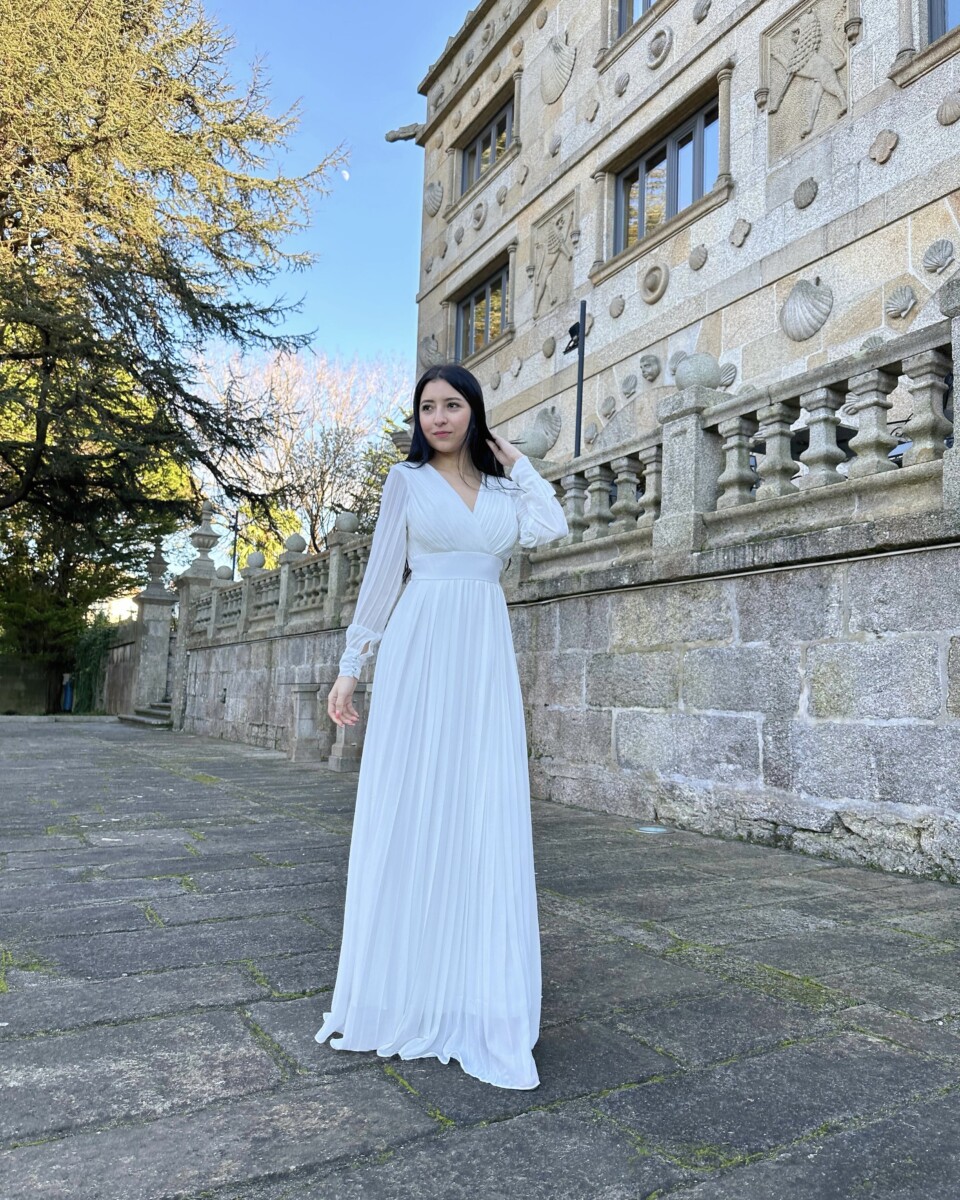 Vestido Tablas Espalda Novia - Imagen 8