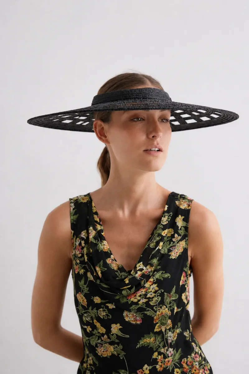 Sombrero Ala calada negra - Imagen 3